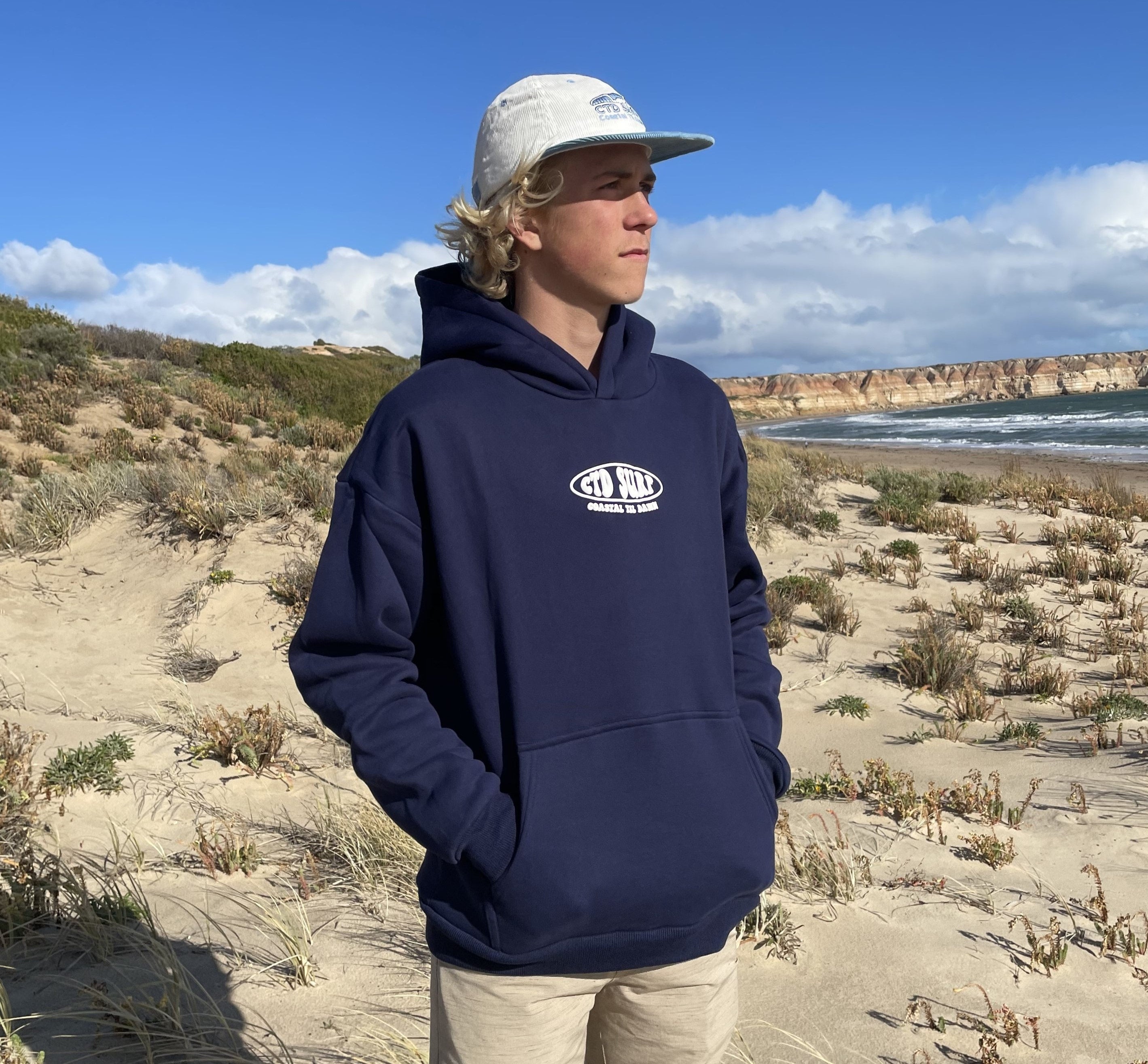 CTD Surf Navy Blue Hood | Coastal Til Dawn